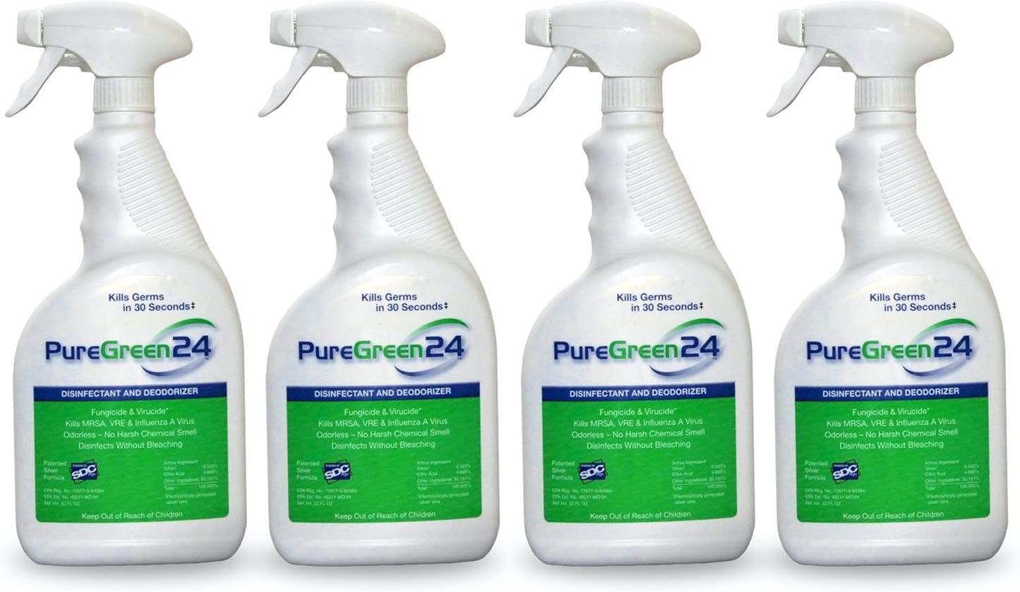 PureGreen24 Safe Disinfectant Kills Germs Odorless Non-Toxic