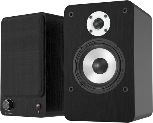 LONPOO Bluetooth Bookshelf Speakers: 100W Pure Sound