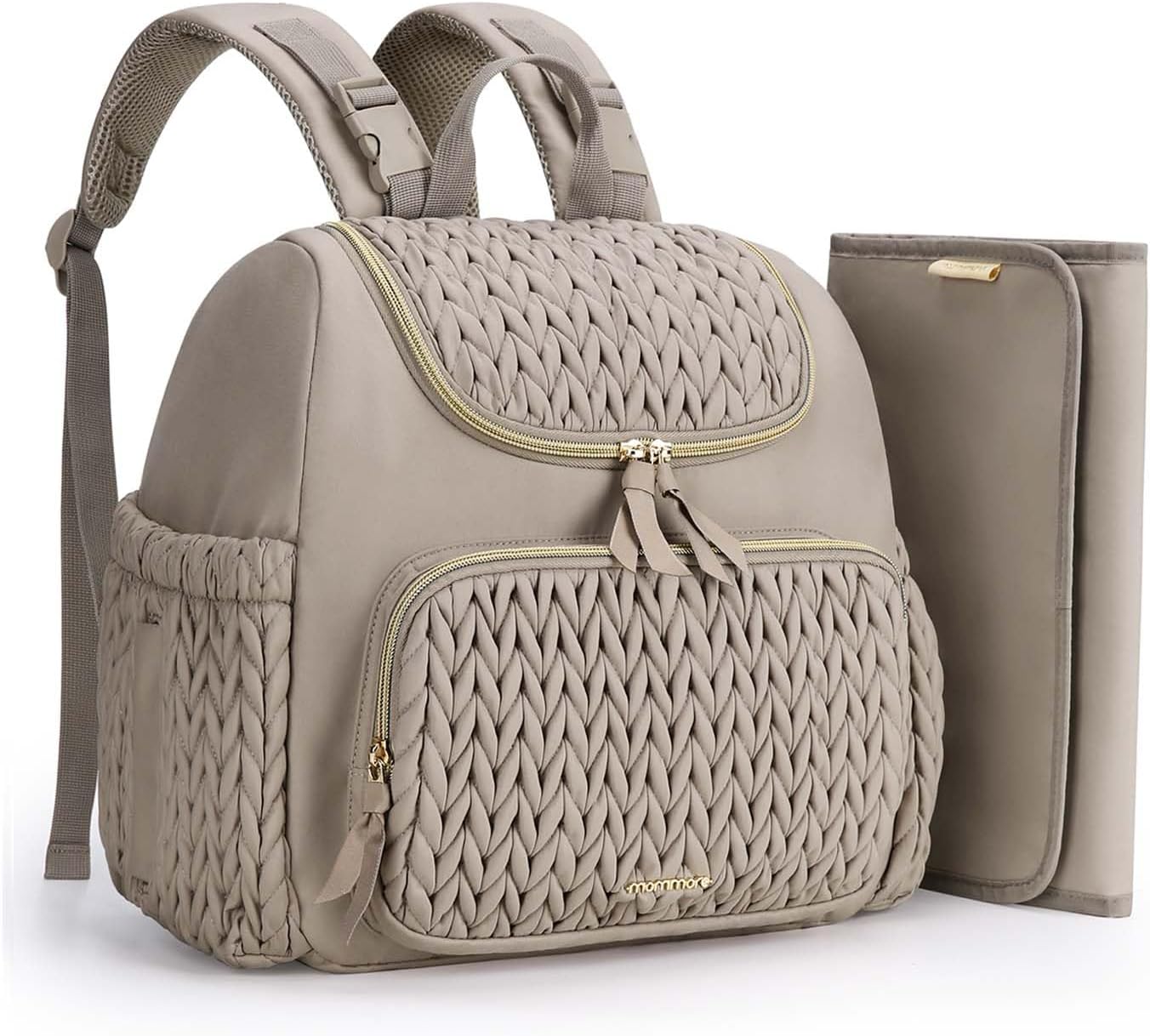 mommore Diaper Bag Small Backpack for Stylish Baby Travel
