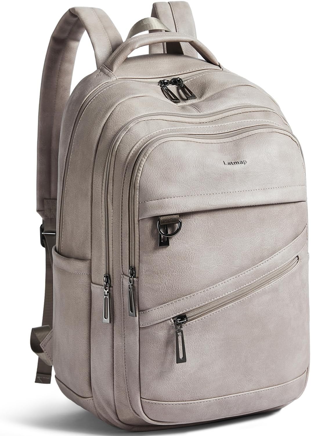 43L Vegan Leather Backpack for Travel and College Use
