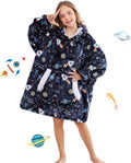 Uttermara Wearable Blanket Hoodie for Kids - Cozy Sherpa Comfort