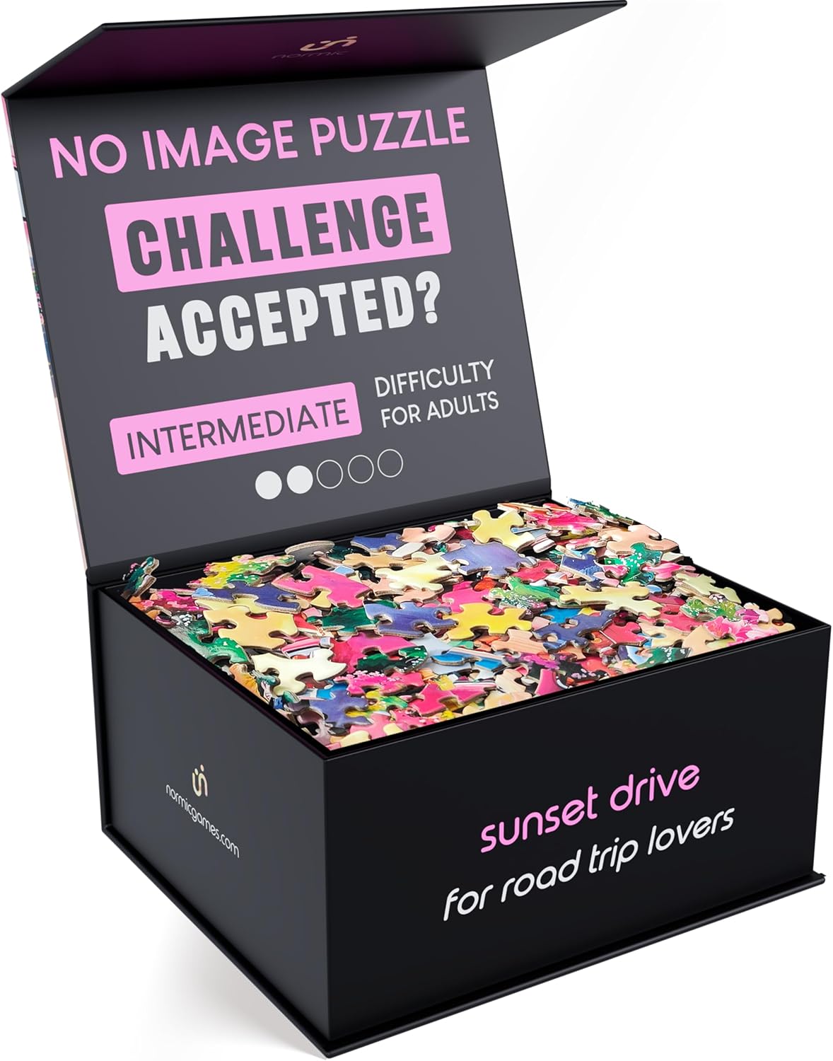 No Image Puzzle 1000 Irregular Pieces for Extreme Challenge