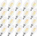 Dimmable E12 LED Candelabra Bulbs 40W Equivalent - Warm 2700K (20