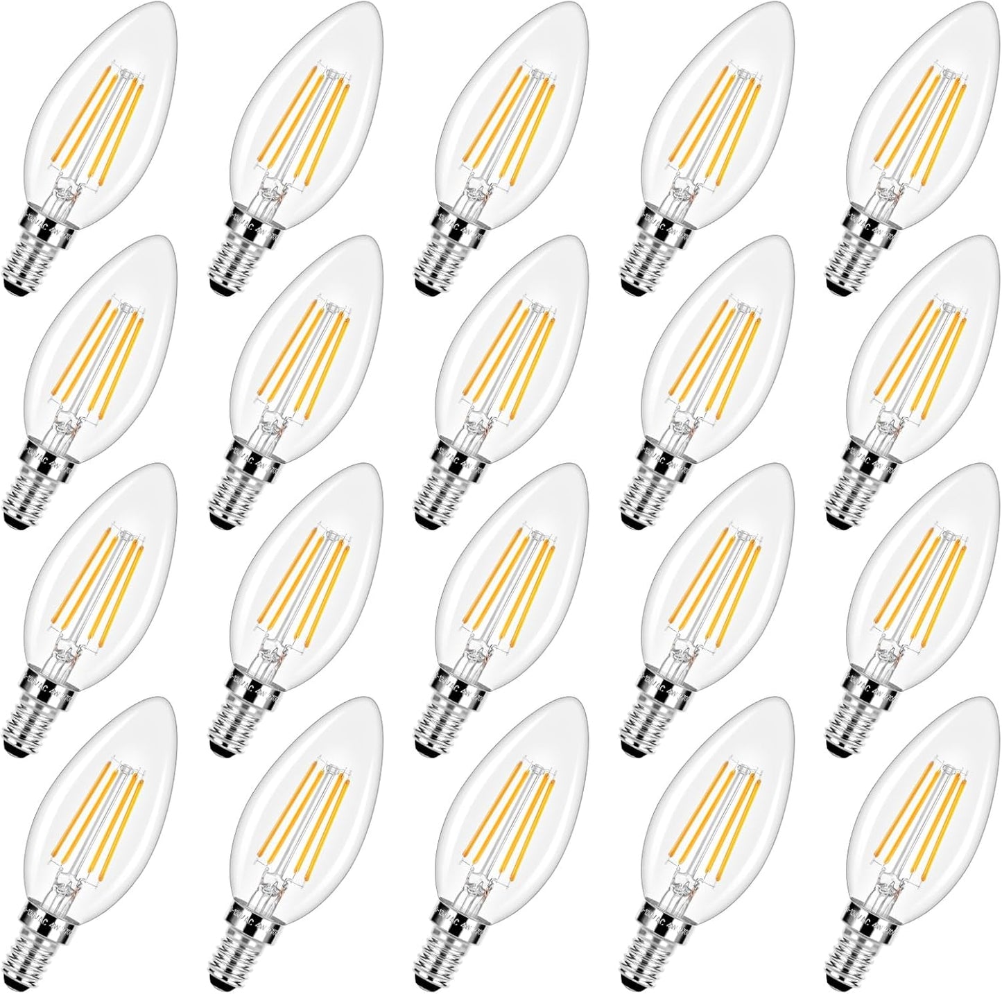 Dimmable E12 LED Candelabra Bulbs for Chandelier Lighting