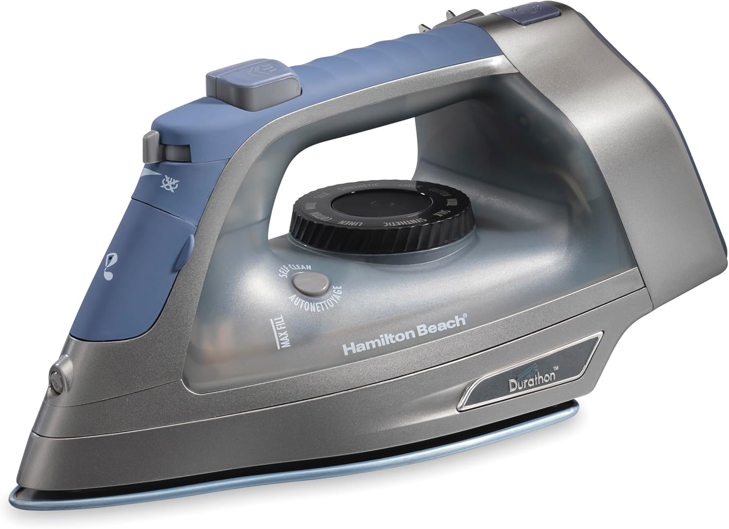 Hamilton Beach Steam Iron with Durathon Soleplate for Clothes