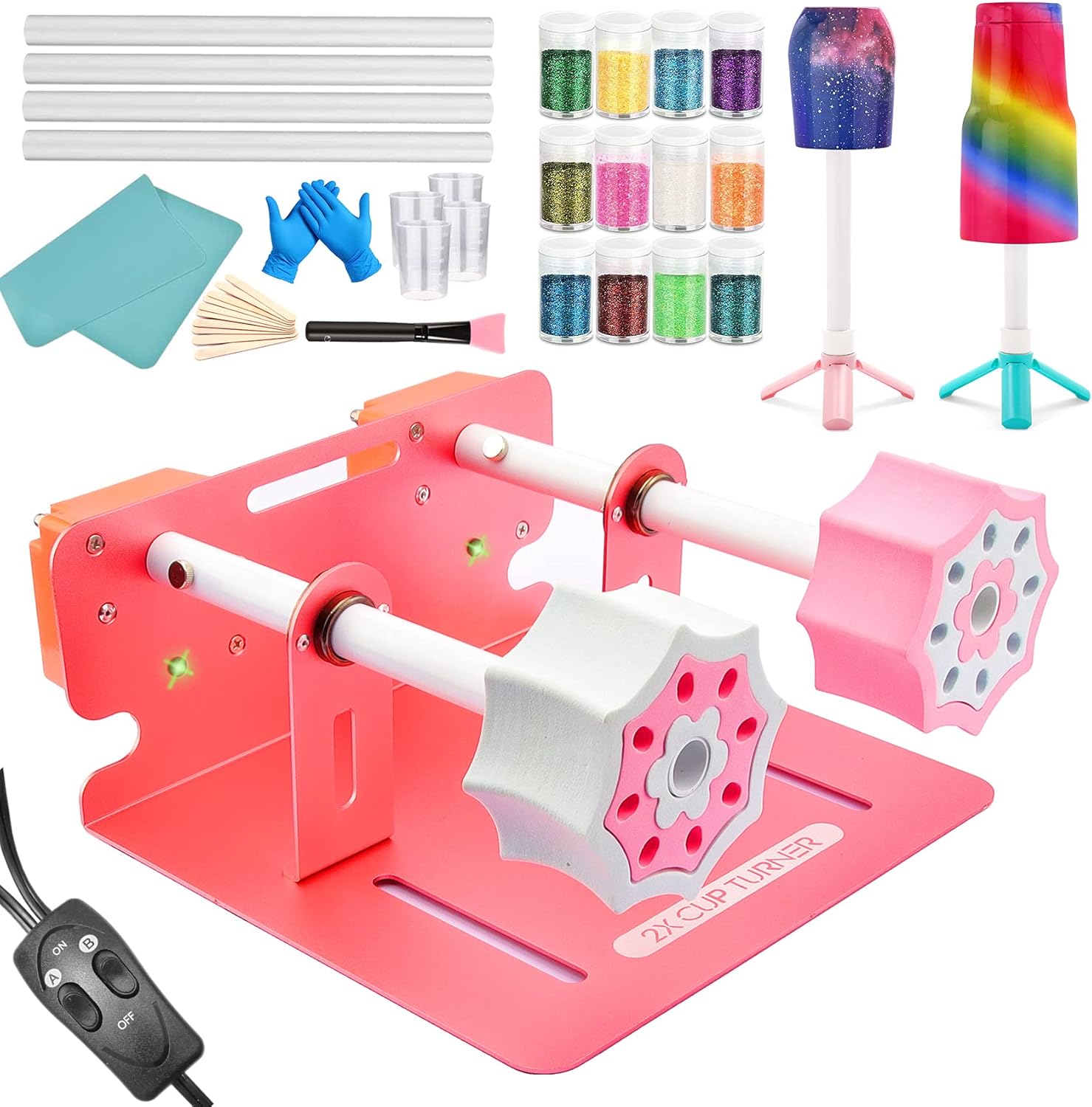 LFSUM Double Cup Turner for Crafts Tumbler - Easy DIY Kit