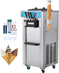 Commercial Soft Serve Ice Cream Machine - 21-31 L/H Output