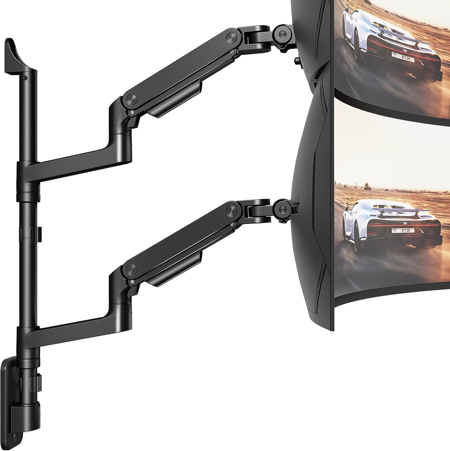 ARES WING Dual Monitor Wall Mount for 17-49 Inch Screens