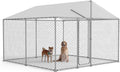 10x10 FT Heavy Duty Outdoor Dog Kennel with Waterproof Cover - Durable
