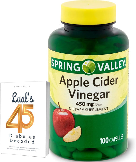 Apple Cider Capsules 450mg: Diabetes Support Bundle