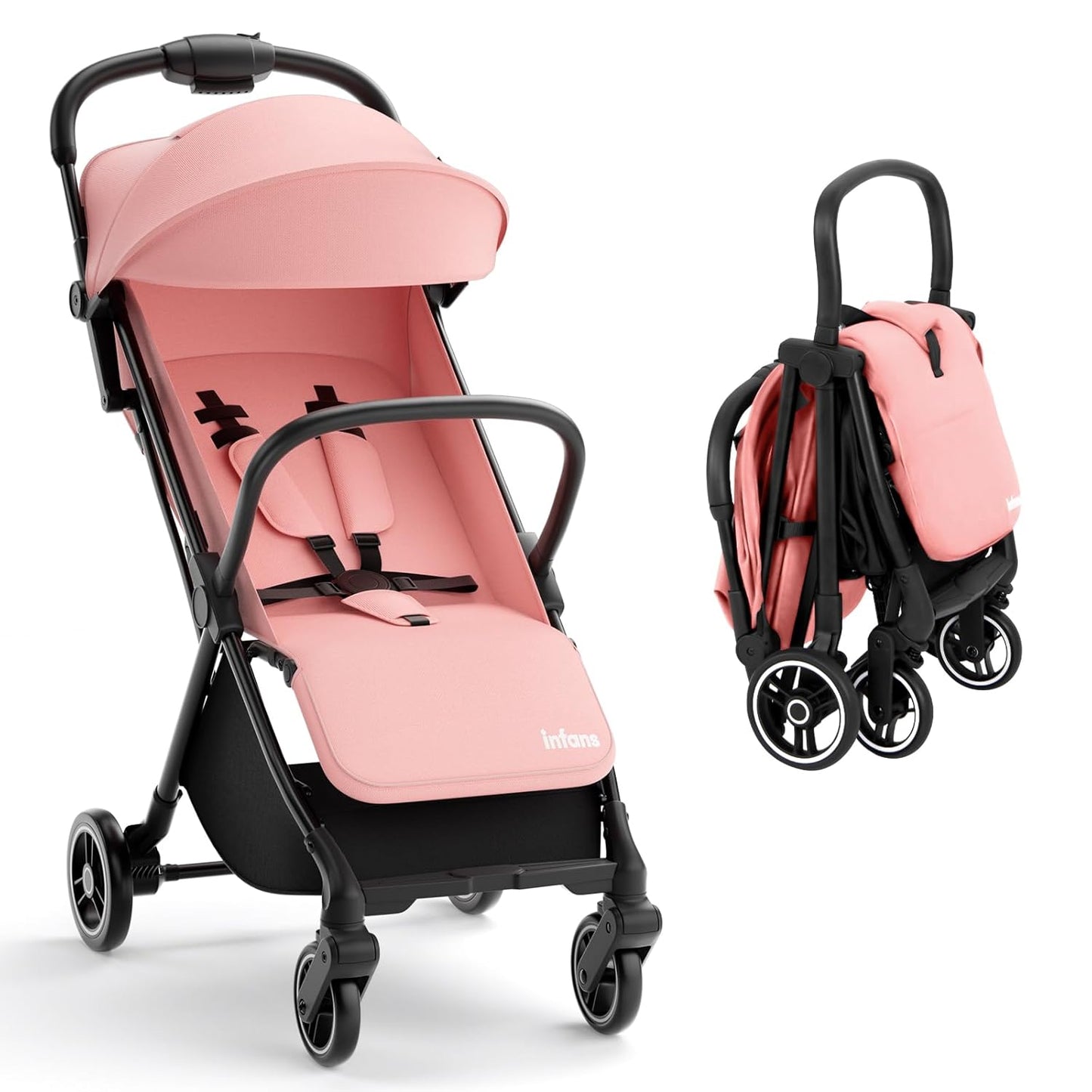 INFANS Lightweight Baby Stroller for Travel and Daily Use