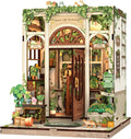Book Nook Kit Green Life Bookshop - DIY Miniature Scene for Adults
