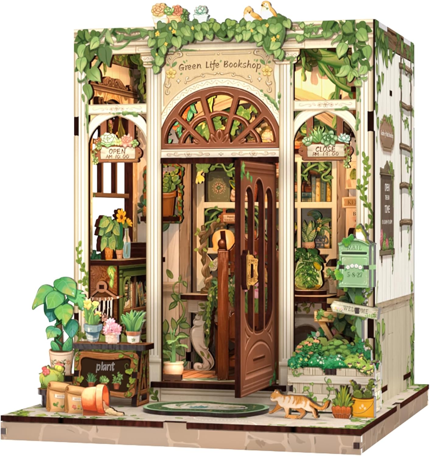 Fsolis Book Nook Kit - DIY Miniature Scene for Book Lovers
