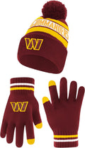 NFL Beanie and Gloves Set for Fans - Soft and Warm Winter Gear