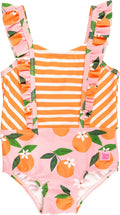 RuffleButts Ruffle Strap One Piece Swimsuit w UPF 50+ - Full Coverage