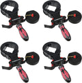 POWERTEC Strap Clamps 4PK - Quick Release Band Clamps for Woodworking