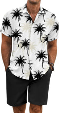 Men's Summer Beach Outfit 2 Piece Linen Texture Set - Cool Vacation