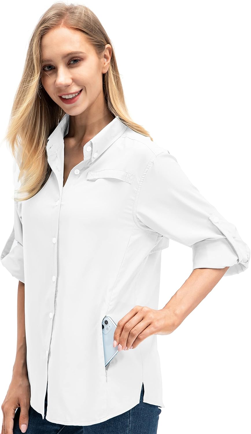 Women's Quick Dry UV Protection Convertible Long Sleeve Shirts