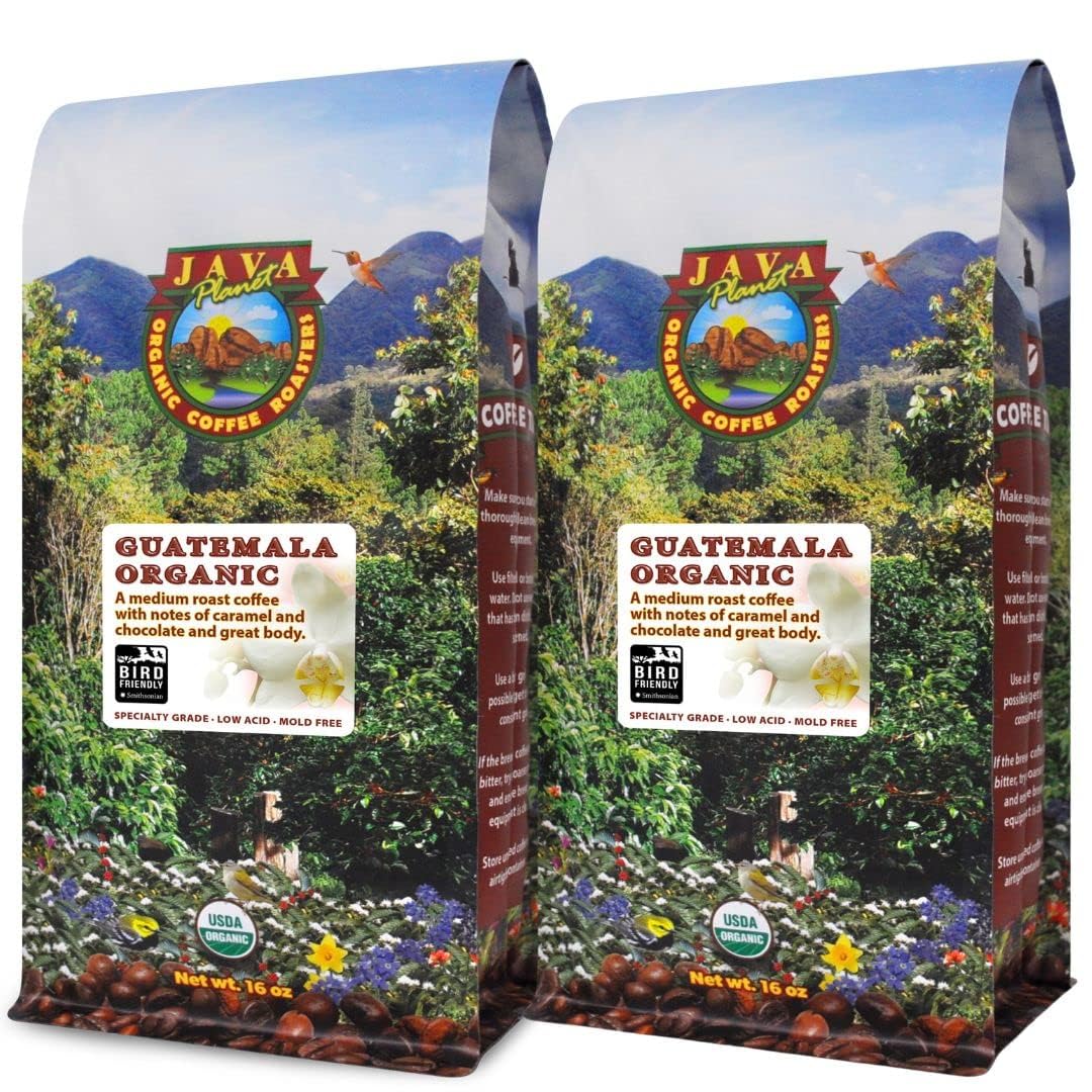 Low Acid Organic Coffee Whole Bean, Smooth Guatemalan Roast
