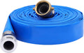 1-1/2 in x 100 ft PVC Lay Flat Water Pump Discharge Hose - Heavy Duty