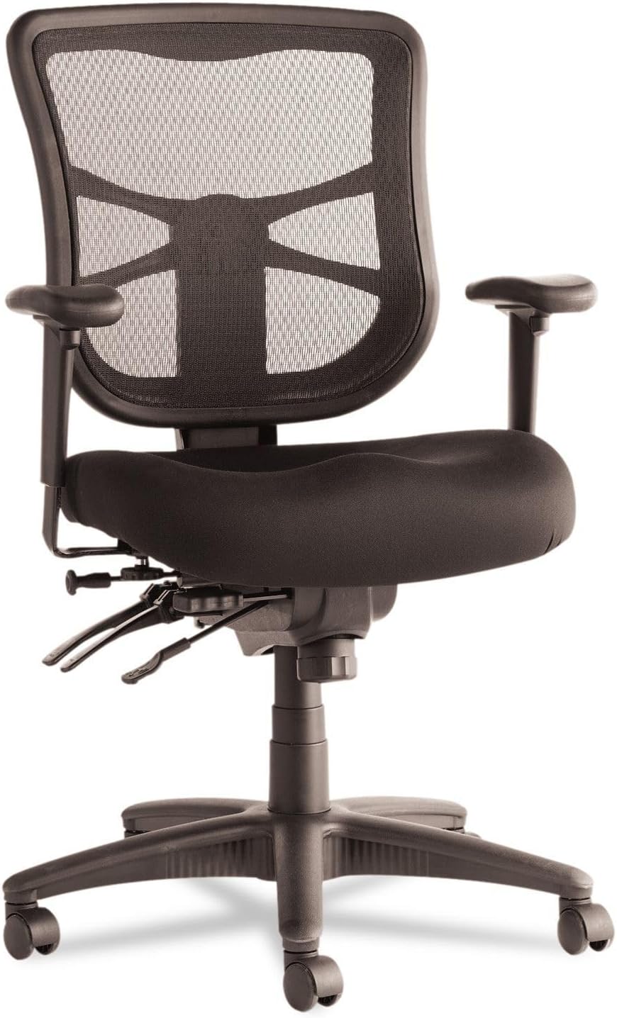 Alera Mesh Mid-Back Chair | Adjustable Seat Height | Supports 275 lbs.