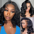 Body Wave 13x6 HD Lace Front Bob Wig Human Hair - Natural Look