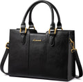 LOVEVOOK Vintage Leather Shoulder Handbag for Women - Compact Everyday
