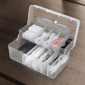 Cable Organizer Storage Box with Handle - Double Layer Cable