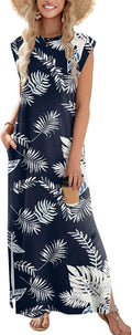Zeagoo Floral Maxi Dress with Pockets - Perfect for Summer Vacays!