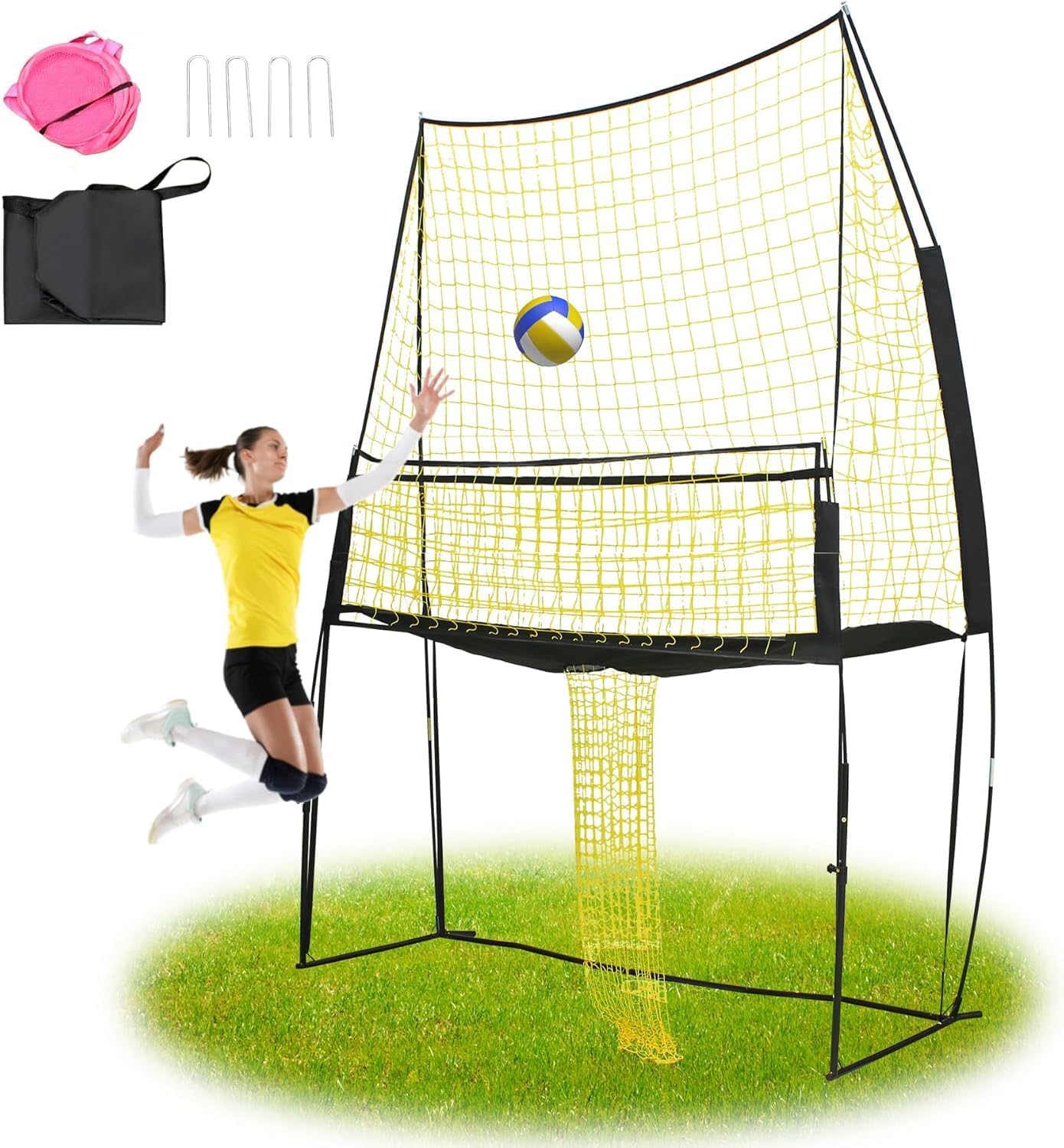 11ftx8ft Adjustable Volleyball Training Net for All Skill Levels