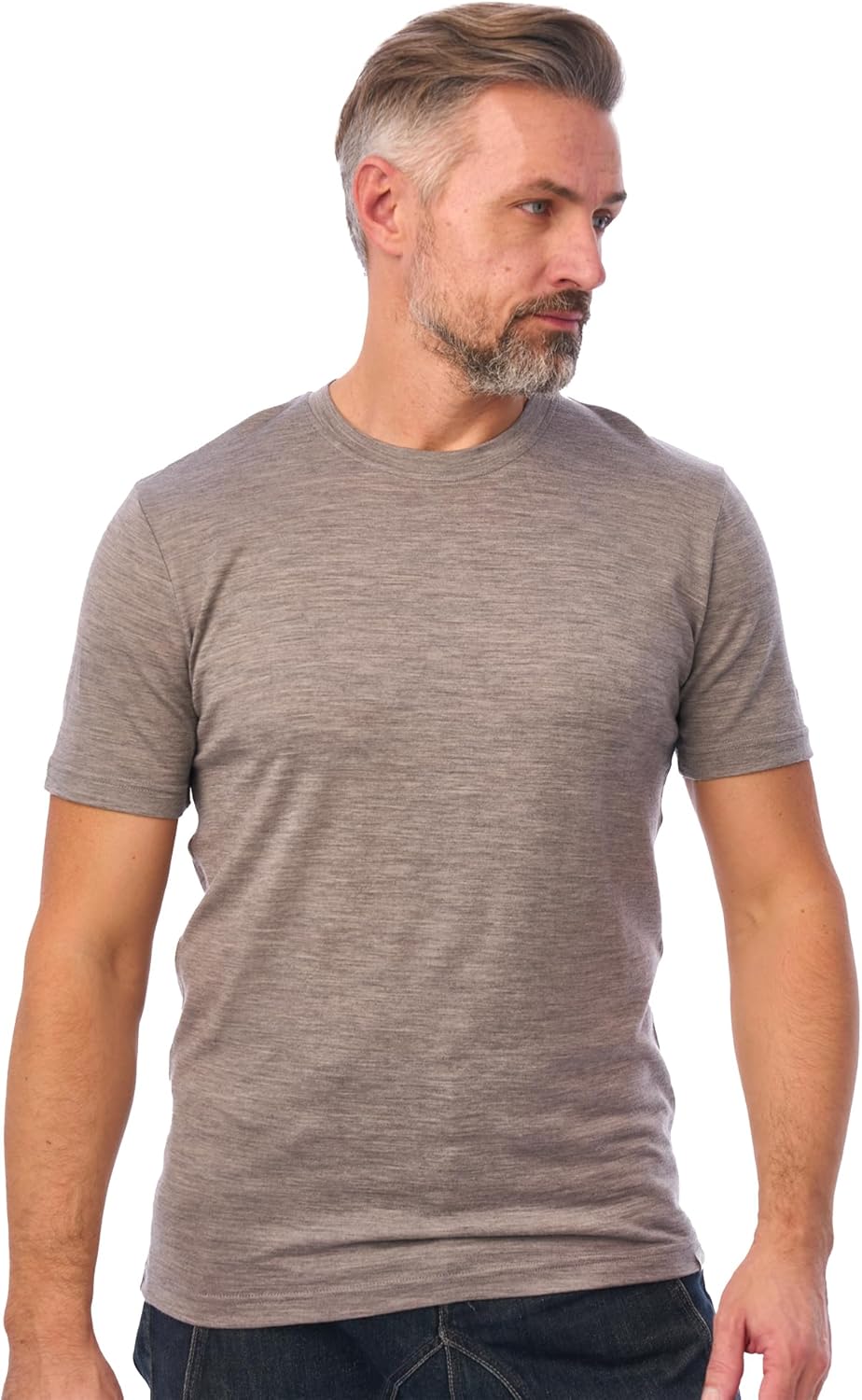 Merino Wool T-Shirt Mens - Lightweight Thermal Base Layer Tee