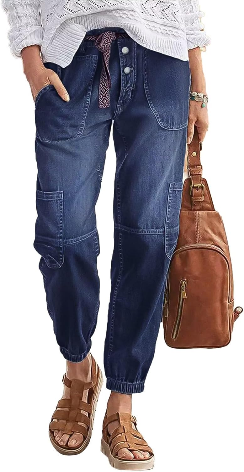 Flamingals Straight Leg Button Fly Jeans for Women - Chic Denim