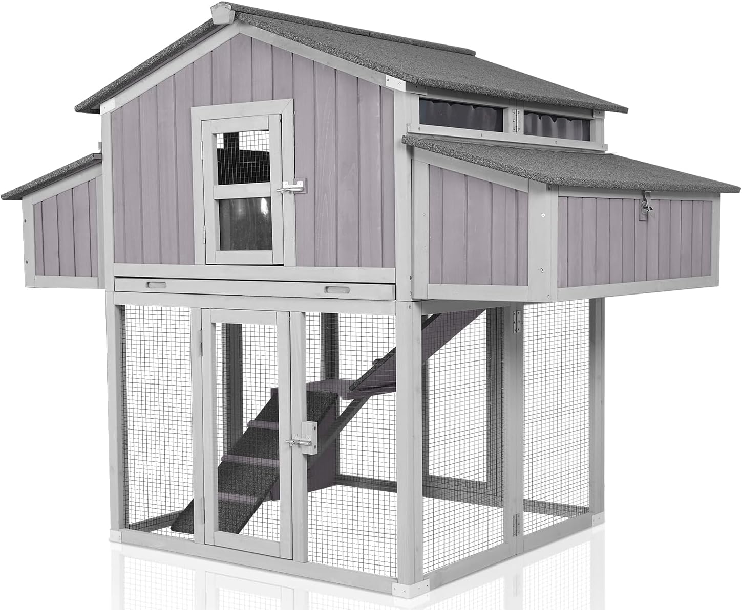 Large Chicken Coop with Unique Folding Design for Easy Setup