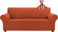 Couch Covers for 3 Cushion Sofa Large Pumpkin - Stretch Slipcover