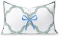 Coastal Grandmillennial Lumbar Pillow Cover 12in x 20in - Water