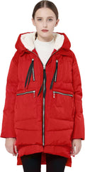 Orolay Women's Thickened Down Jacket - Windproof Plush Hood
