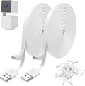 Extended Reach: 2-Pack 30FT Wyze Cam Pan V3 L-Shaped Power Cable Set