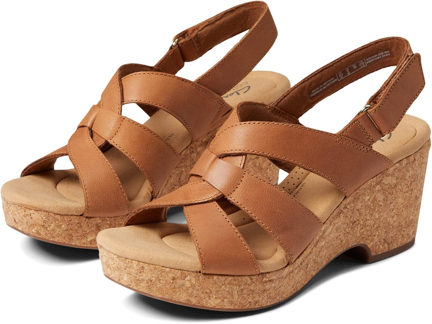 Clarks Giselle Beach Sandal: Stylish Cork Wedge for Summer