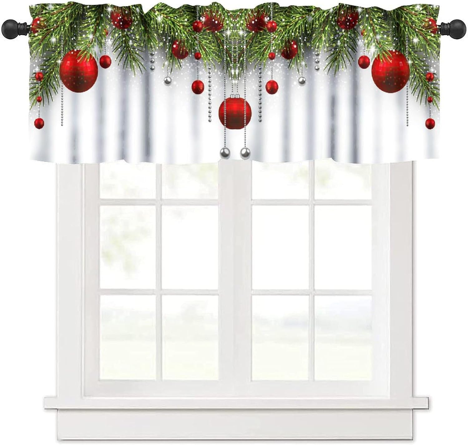 Xmas Trees Valance - Festive Home Decor