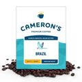 Cameron's Coffee Brazil Whole Bean, 4 Pound Bag - Smooth, Low Acidity