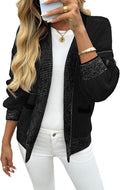 Saodimallsu Womens Open Front Waffle Knit Cardigan - Cozy Fall Layer 8