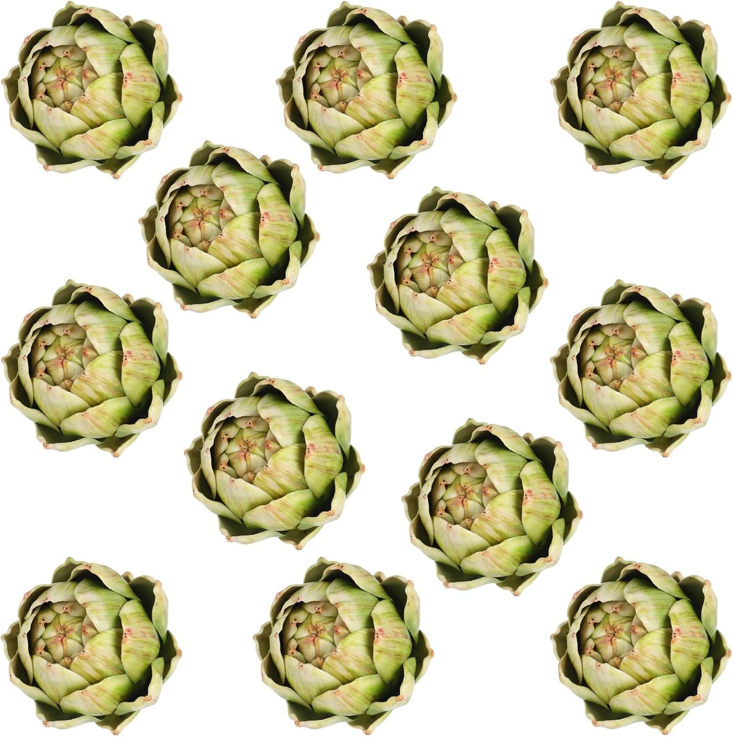Large Green Artificial Artichokes for Summer Kitchen Decor