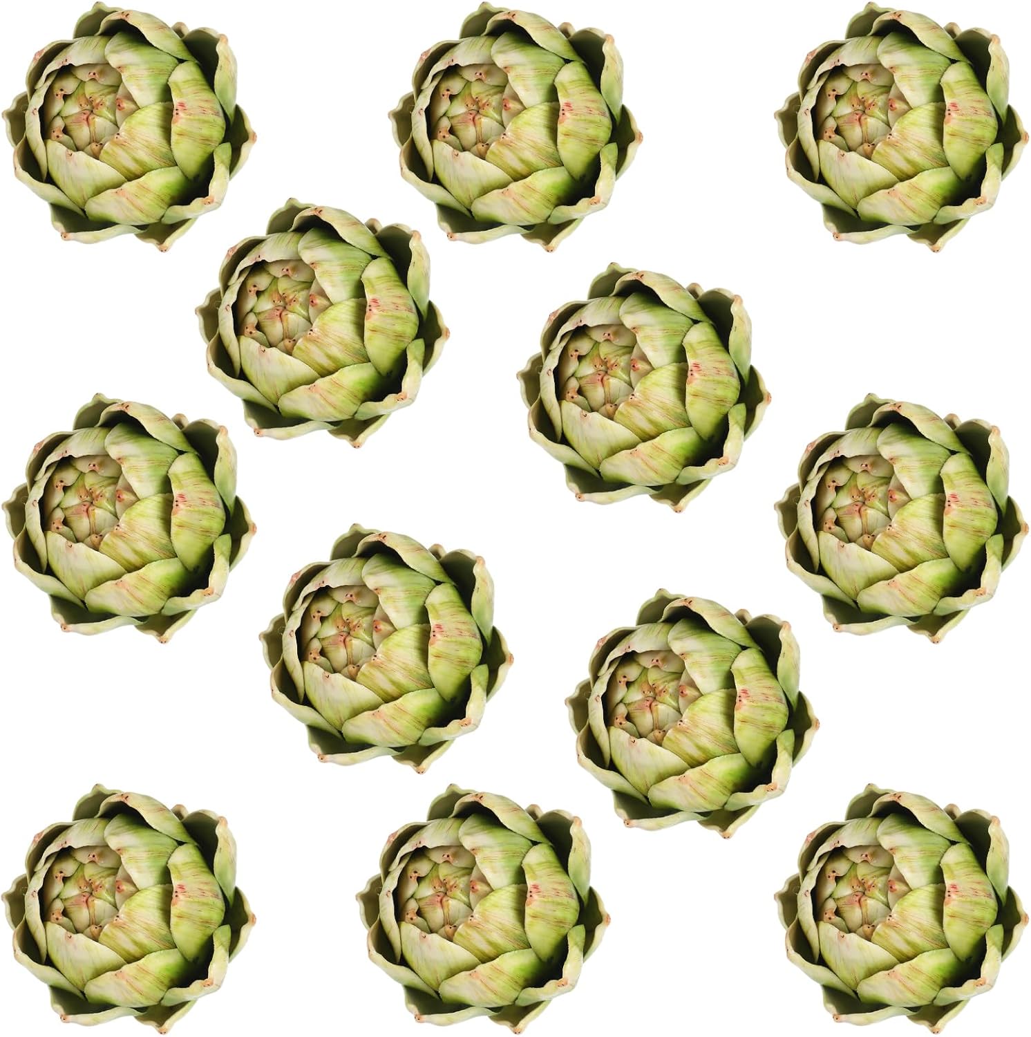 Large Green Artificial Artichokes for Summer Kitchen Decor