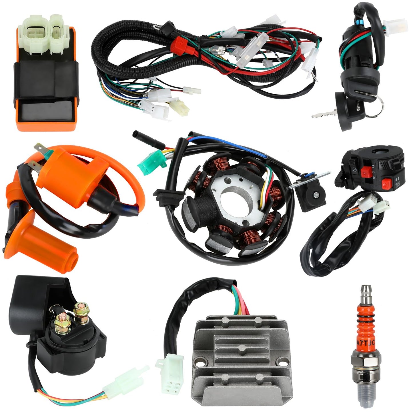 Complete GY6 150cc Wiring Harness Kit for ATVs and Dune Buggies