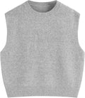 CIDER Women's Knit Sweater Vest Oversized Loose Fit - Layering Staple