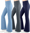 BIG ELEPHANT Girl's Flare Leggings with Pockets - High Waisted Comfort