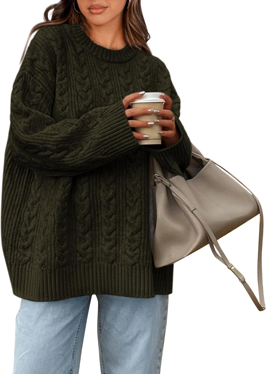 Okiwam Women's Oversized Sweaters for Cozy Fall Fashion