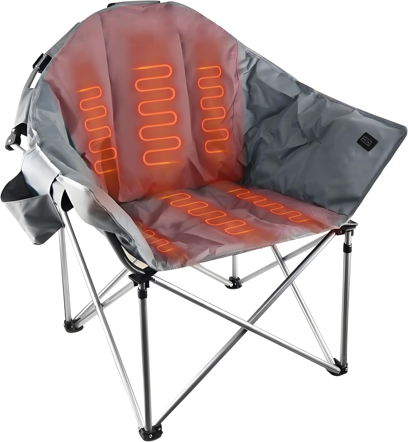Portable Heated Camping Chair - 3 Heat Levels