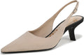 Womens Bianka Sling Low Heel Pumps - Sleek Slingback
