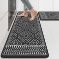 Anti Fatigue Kitchen Mat Set - Cushioned Moroccan Memory Foam Mats
